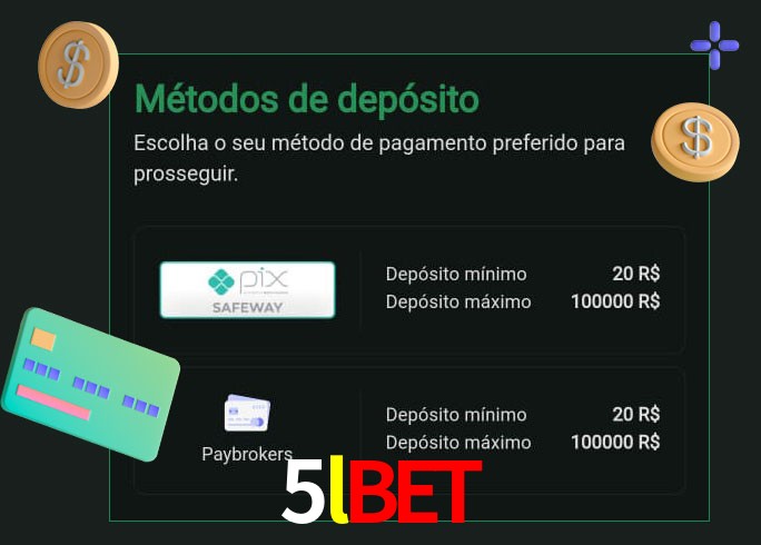 O cassino 5lbet oferece uma grande variedade de métodos de pagamento